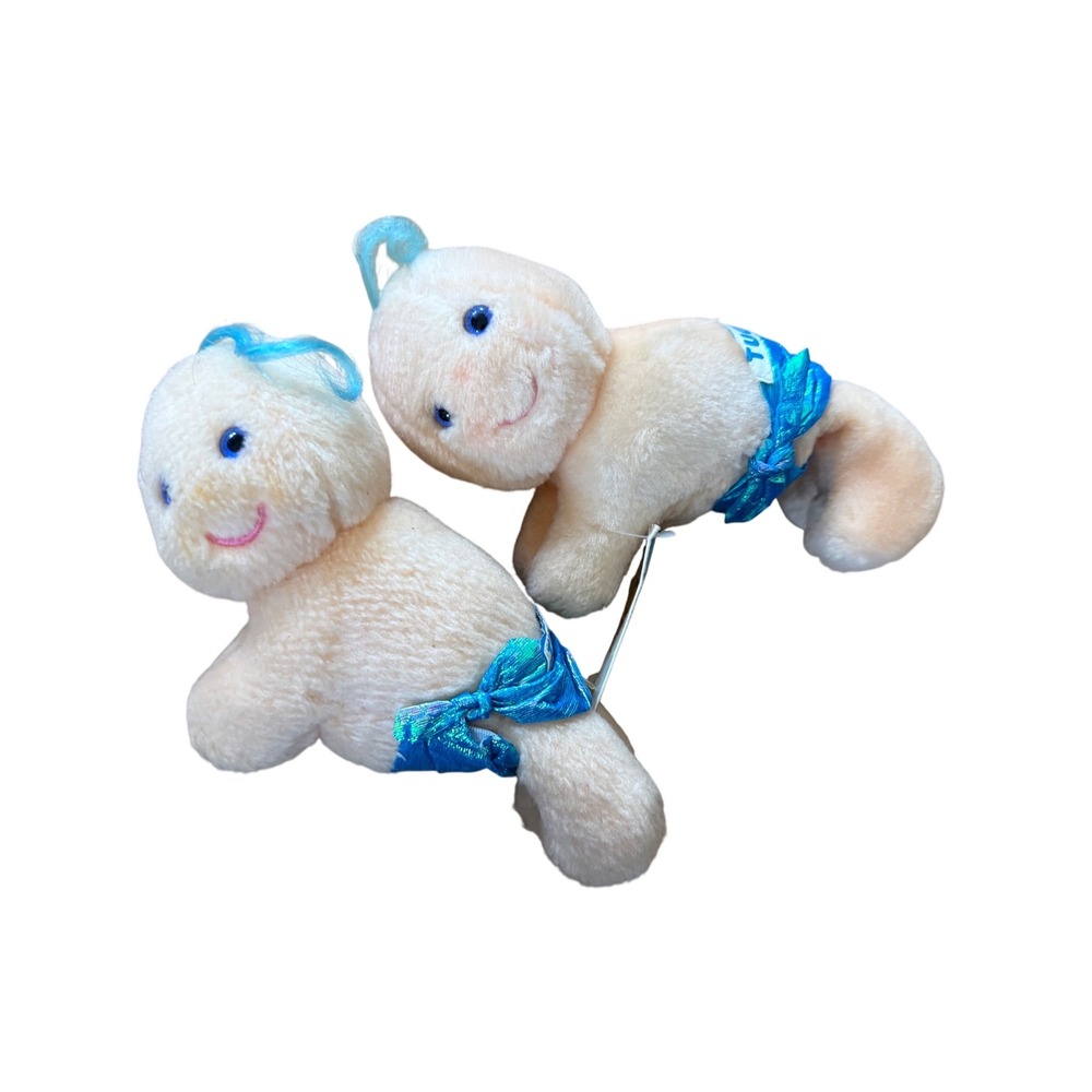 Vintage 1984 Hallmarm Tuggins Hugga Bunch plush bundle of‎ two